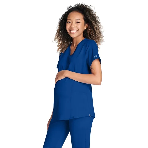 Cherokee - Workwear Revolution - Maternity Mock Wrap Top - Cherokee - Workwear Revolution - Maternity Mock Wrap Top - Image 7 of 13