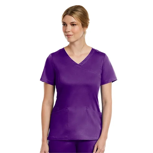 Maevn - Matrix - Women's Three-Pocket Curved Mock Wrap Top - Maevn - Matrix - Women's Three-Pocket Curved Mock Wrap Top - Image 9 of 32