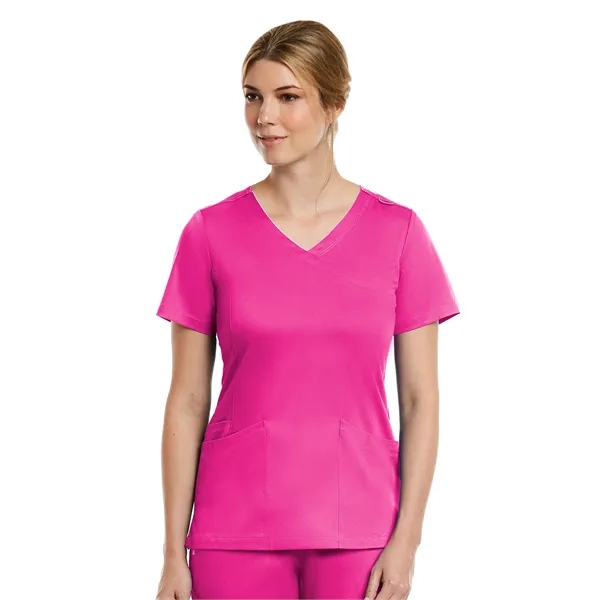 Maevn - Matrix - Women's Three-Pocket Curved Mock Wrap Top - Maevn - Matrix - Women's Three-Pocket Curved Mock Wrap Top - Image 13 of 32