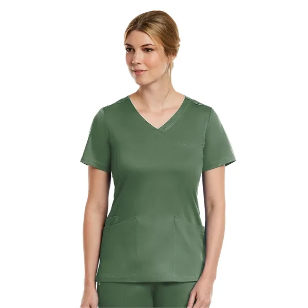 Maevn - Matrix - Women's Three-Pocket Curved Mock Wrap Top - Maevn - Matrix - Women's Three-Pocket Curved Mock Wrap Top - Image 18 of 32