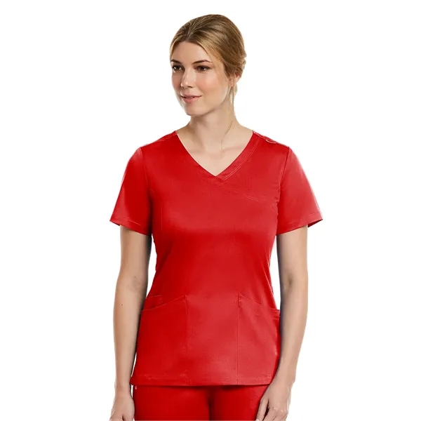 Maevn - Matrix - Women's Three-Pocket Curved Mock Wrap Top - Maevn - Matrix - Women's Three-Pocket Curved Mock Wrap Top - Image 24 of 32