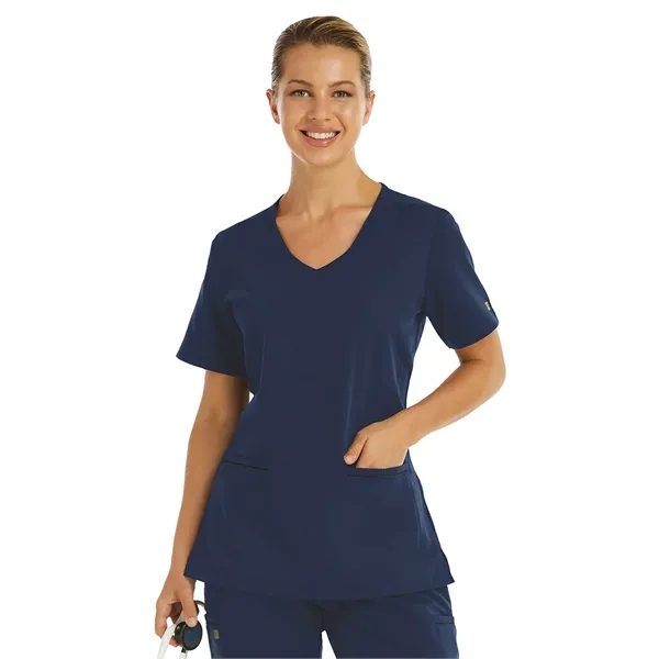 Maevn - Matrix Pro - Women's Two-Pocket Knit V-neck Top - Maevn - Matrix Pro - Women's Two-Pocket Knit V-neck Top - Image 3 of 7