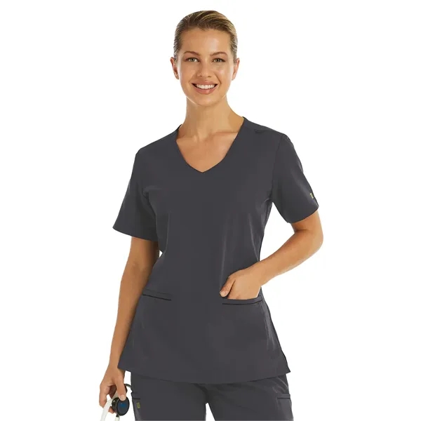 Maevn - Matrix Pro - Women's Two-Pocket Knit V-neck Top - Maevn - Matrix Pro - Women's Two-Pocket Knit V-neck Top - Image 5 of 7