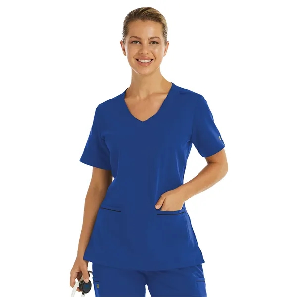 Maevn - Matrix Pro - Women's Two-Pocket Knit V-neck Top - Maevn - Matrix Pro - Women's Two-Pocket Knit V-neck Top - Image 6 of 7