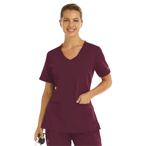 Maevn - Matrix Pro - Women's Two-Pocket Knit V-neck Top - Maevn - Matrix Pro - Women's Two-Pocket Knit V-neck Top - Image 7 of 7