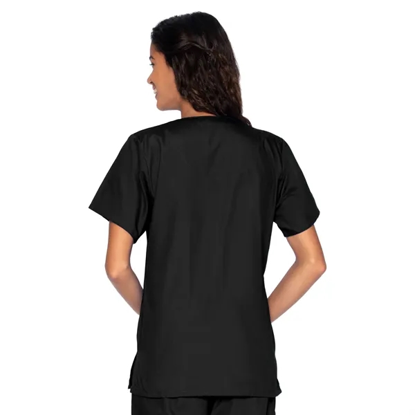 Landau - Essentials - Women's Four-Pocket Snap-Front V-Ne... - Landau - Essentials - Women's Four-Pocket Snap-Front V-Ne... - Image 1 of 17