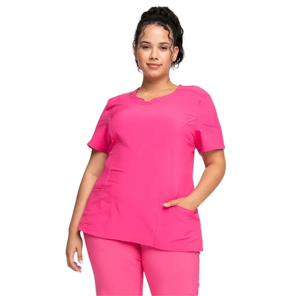 Infinity - Women's Stretch Rib-knit Back Panel Round Neck... - Infinity - Women's Stretch Rib-knit Back Panel Round Neck... - Image 5 of 42
