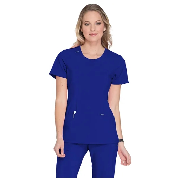 Infinity - Women's Stretch Rib-knit Back Panel Round Neck... - Infinity - Women's Stretch Rib-knit Back Panel Round Neck... - Image 12 of 42