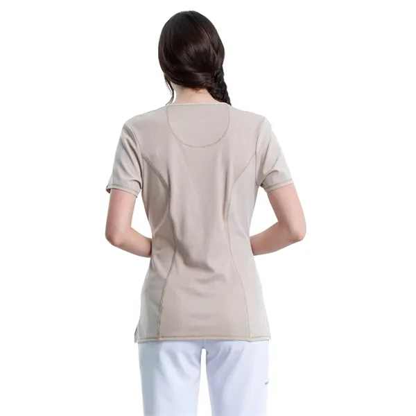 Infinity - Women's Stretch Rib-knit Back Panel Round Neck... - Infinity - Women's Stretch Rib-knit Back Panel Round Neck... - Image 19 of 42
