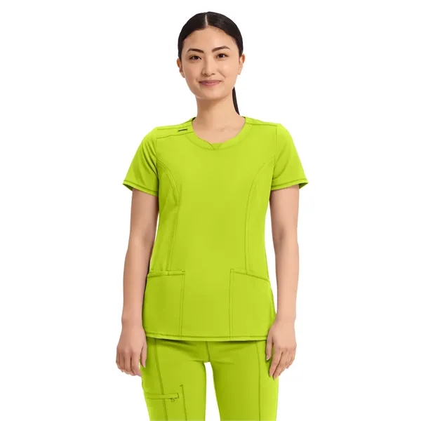 Infinity - Women's Stretch Rib-knit Back Panel Round Neck... - Infinity - Women's Stretch Rib-knit Back Panel Round Neck... - Image 22 of 42