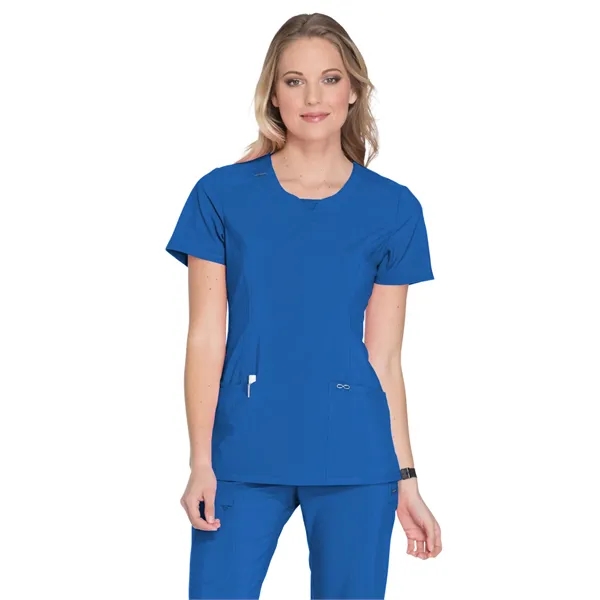 Infinity - Women's Stretch Rib-knit Back Panel Round Neck... - Infinity - Women's Stretch Rib-knit Back Panel Round Neck... - Image 34 of 42