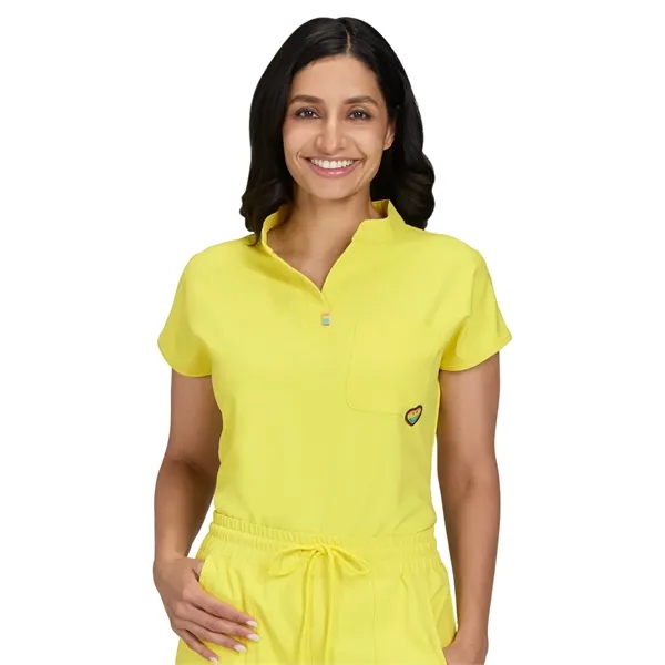 koi - Smiley World - Women's One-Pocket Split Neck Dolman... - koi - Smiley World - Women's One-Pocket Split Neck Dolman... - Image 3 of 3