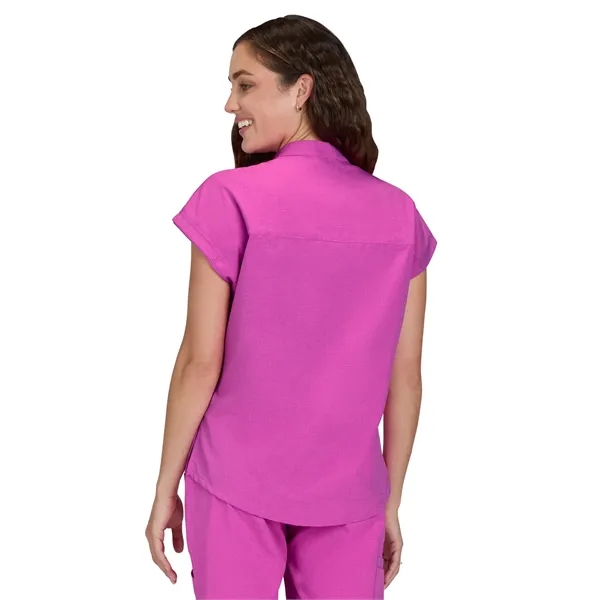 koi - Solis - Women's Zipper Neck Combo Chest Pocket Catr... - koi - Solis - Women's Zipper Neck Combo Chest Pocket Catr... - Image 4 of 11