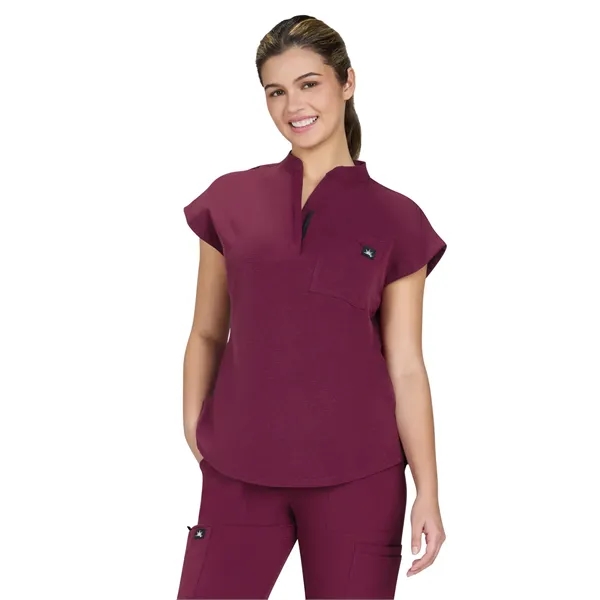 koi - Solis - Women's Zipper Neck Combo Chest Pocket Catr... - koi - Solis - Women's Zipper Neck Combo Chest Pocket Catr... - Image 11 of 11