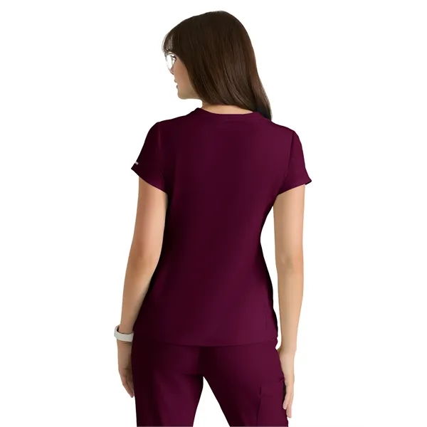 Skechers - Women's Two-Pocket Placket V-Neck Coast Scrub Top - Skechers - Women's Two-Pocket Placket V-Neck Coast Scrub Top - Image 16 of 17
