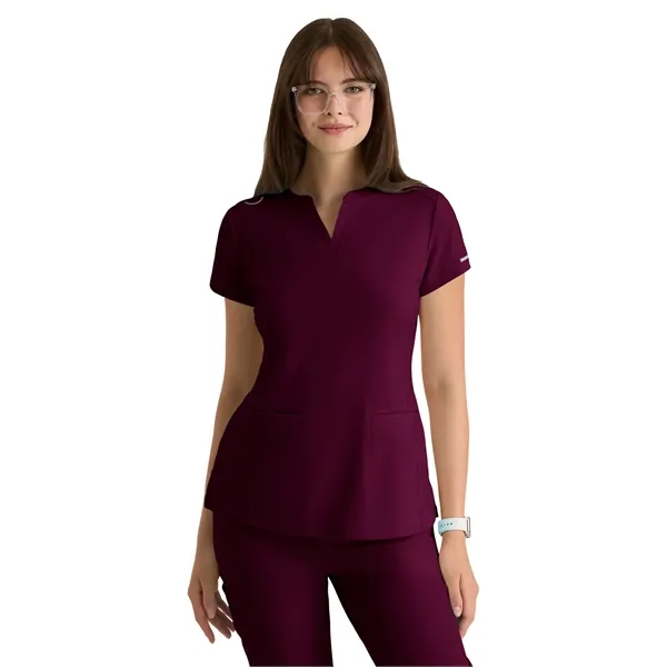 Skechers - Women's Two-Pocket Placket V-Neck Coast Scrub Top - Skechers - Women's Two-Pocket Placket V-Neck Coast Scrub Top - Image 17 of 17