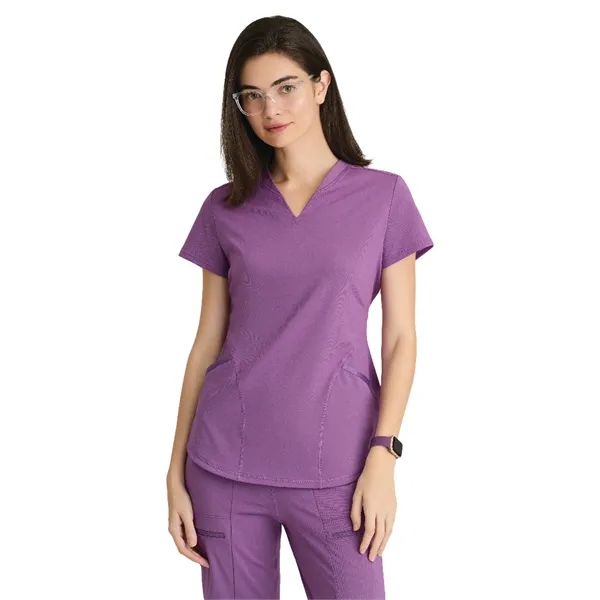 Grey's Anatomy Knit Stretch - Women's Two-Pocket V-Neck D... - Grey's Anatomy Knit Stretch - Women's Two-Pocket V-Neck D... - Image 5 of 13