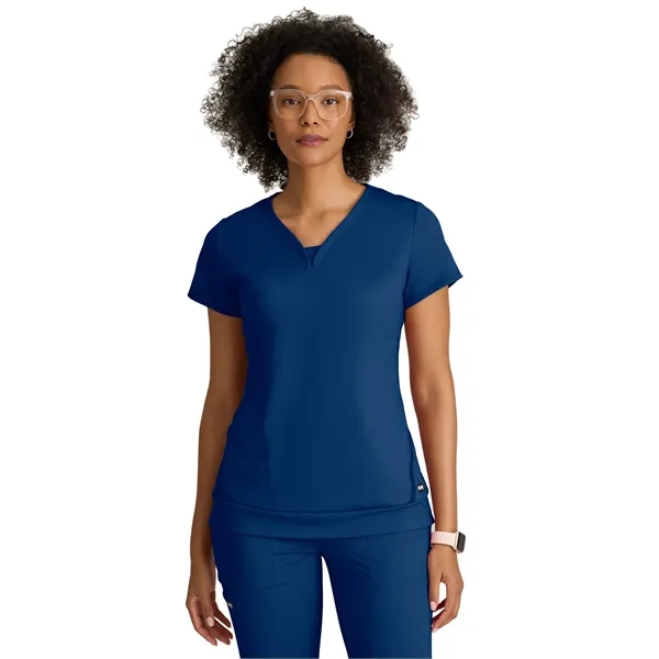 Grey's Anatomy Knit Stretch - Women's Two-Pocket V-Neck M... - Grey's Anatomy Knit Stretch - Women's Two-Pocket V-Neck M... - Image 5 of 11