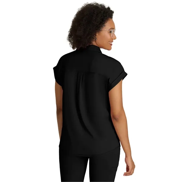 Grey's Anatomy Knit Stretch - Women's One-Pocket Snap Pla... - Grey's Anatomy Knit Stretch - Women's One-Pocket Snap Pla... - Image 1 of 11