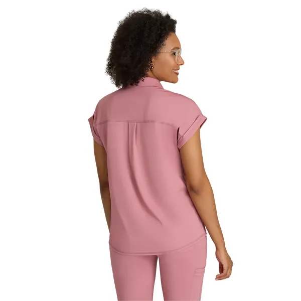 Grey's Anatomy Knit Stretch - Women's One-Pocket Snap Pla... - Grey's Anatomy Knit Stretch - Women's One-Pocket Snap Pla... - Image 2 of 11
