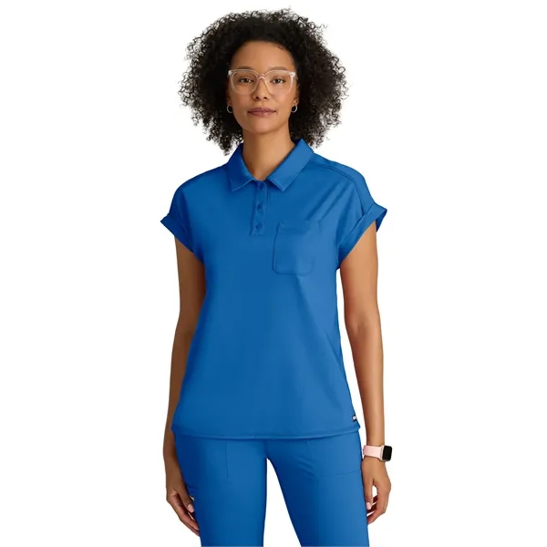 Grey's Anatomy Knit Stretch - Women's One-Pocket Snap Pla... - Grey's Anatomy Knit Stretch - Women's One-Pocket Snap Pla... - Image 7 of 11