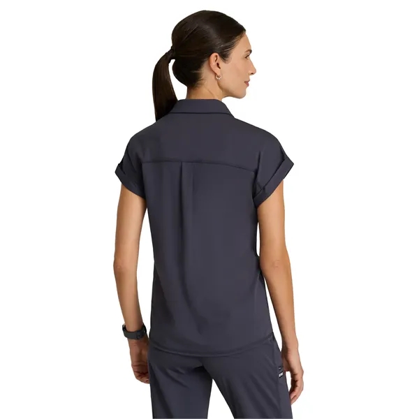 Grey's Anatomy Knit Stretch - Women's One-Pocket Snap Pla... - Grey's Anatomy Knit Stretch - Women's One-Pocket Snap Pla... - Image 8 of 11