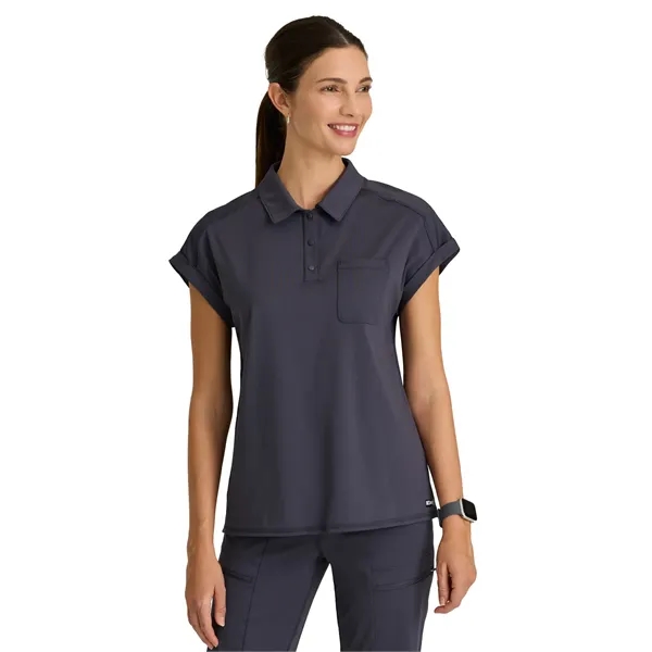 Grey's Anatomy Knit Stretch - Women's One-Pocket Snap Pla... - Grey's Anatomy Knit Stretch - Women's One-Pocket Snap Pla... - Image 9 of 11