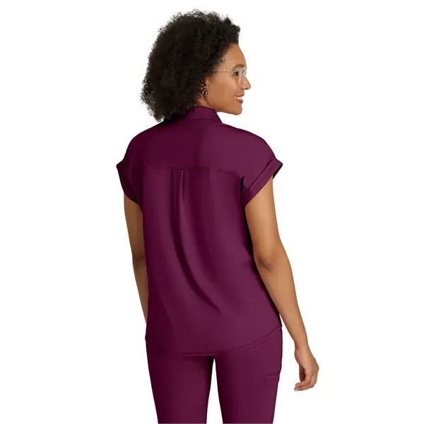 Grey's Anatomy Knit Stretch - Women's One-Pocket Snap Pla... - Grey's Anatomy Knit Stretch - Women's One-Pocket Snap Pla... - Image 10 of 11