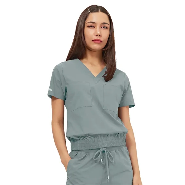 Parkley Quantum - Women's Two-Pocket LUNA Tuck Band V-Nec... - Parkley Quantum - Women's Two-Pocket LUNA Tuck Band V-Nec... - Image 1 of 9
