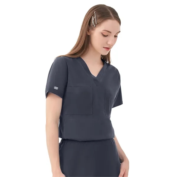 Parkley Quantum - Women's Two-Pocket LUNA Tuck Band V-Nec... - Parkley Quantum - Women's Two-Pocket LUNA Tuck Band V-Nec... - Image 2 of 9