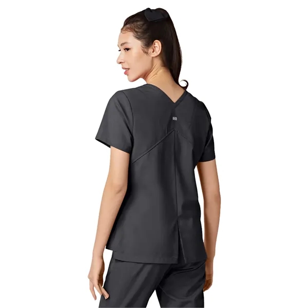 Parkley ABC - Women's Two-Pocket TESS Mandarin Mock Wrap Top - Parkley ABC - Women's Two-Pocket TESS Mandarin Mock Wrap Top - Image 2 of 9