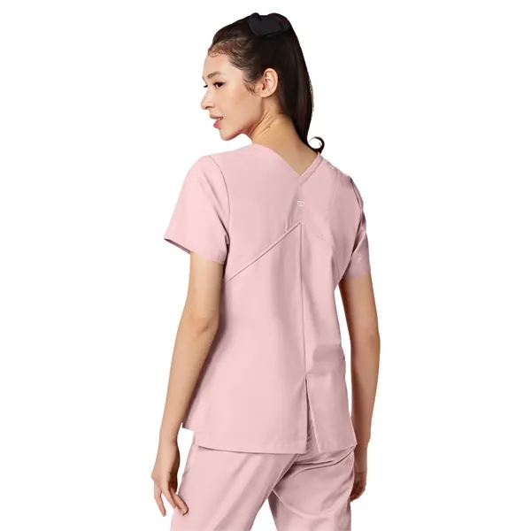 Parkley ABC - Women's Two-Pocket TESS Mandarin Mock Wrap Top - Parkley ABC - Women's Two-Pocket TESS Mandarin Mock Wrap Top - Image 6 of 9