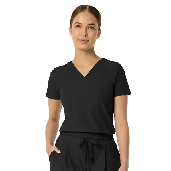 Parkley Kinetic - Women's Two-Pocket CELINE Tuck Band V-N... - Parkley Kinetic - Women's Two-Pocket CELINE Tuck Band V-N... - Image 0 of 9