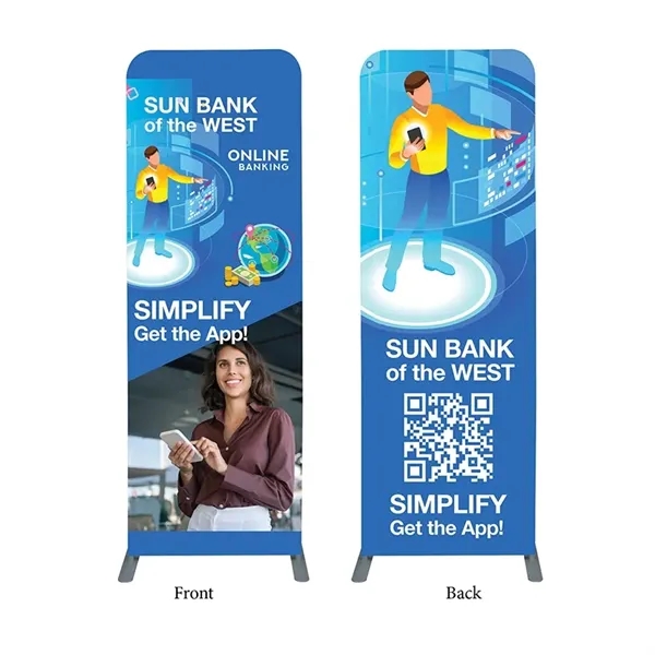 DisplaySplash Double Sided Fabric Floor Banner - 31 1/2"...