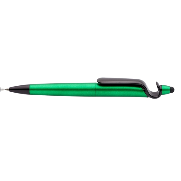 3-in-1 Plastic Pen with Stylus and Cell Stand - 3-in-1 Plastic Pen with Stylus and Cell Stand - Image 3 of 7