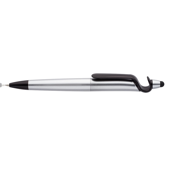 3-in-1 Plastic Pen with Stylus and Cell Stand - 3-in-1 Plastic Pen with Stylus and Cell Stand - Image 4 of 7