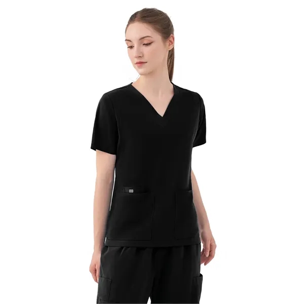Parkley Quantum - Women's Five-Pocket AURORA V-Neck Top - Parkley Quantum - Women's Five-Pocket AURORA V-Neck Top - Image 0 of 10