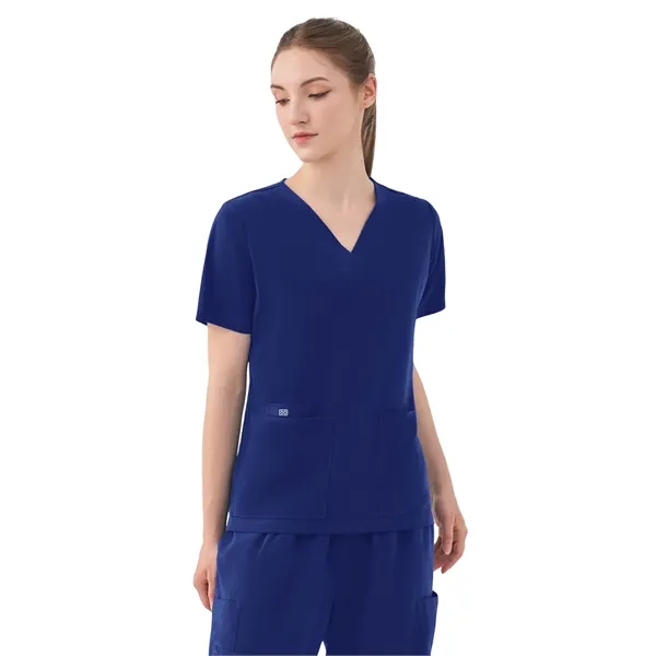 Parkley Quantum - Women's Five-Pocket AURORA V-Neck Top - Parkley Quantum - Women's Five-Pocket AURORA V-Neck Top - Image 3 of 10