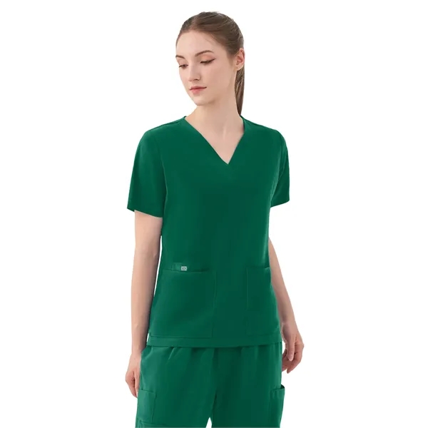 Parkley Quantum - Women's Five-Pocket AURORA V-Neck Top - Parkley Quantum - Women's Five-Pocket AURORA V-Neck Top - Image 4 of 10