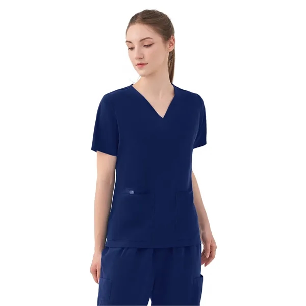 Parkley Quantum - Women's Five-Pocket AURORA V-Neck Top - Parkley Quantum - Women's Five-Pocket AURORA V-Neck Top - Image 5 of 10