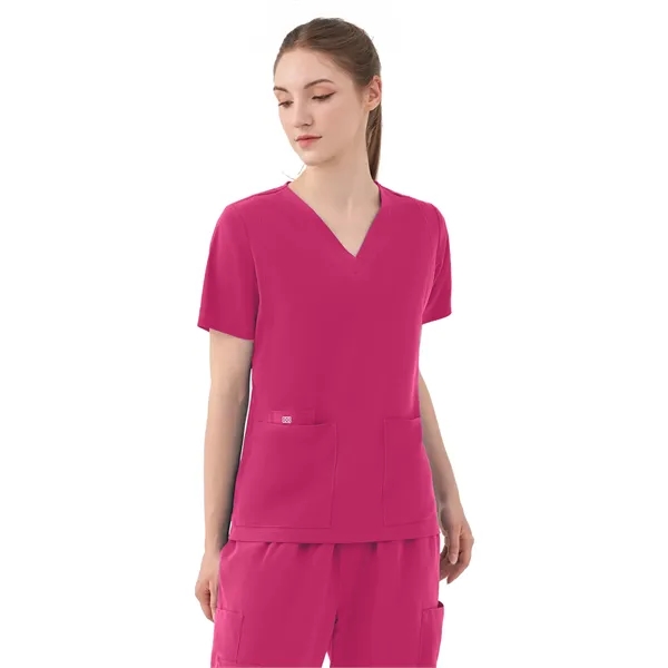 Parkley Quantum - Women's Five-Pocket AURORA V-Neck Top - Parkley Quantum - Women's Five-Pocket AURORA V-Neck Top - Image 6 of 10