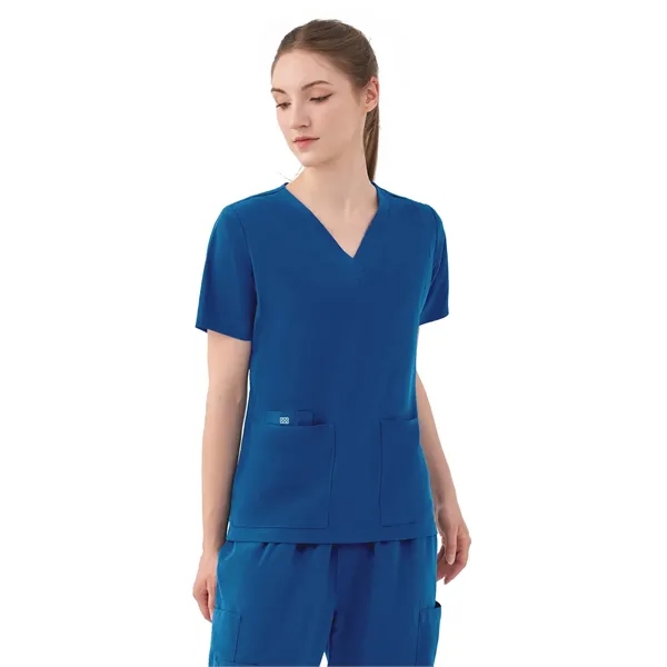 Parkley Quantum - Women's Five-Pocket AURORA V-Neck Top - Parkley Quantum - Women's Five-Pocket AURORA V-Neck Top - Image 7 of 10