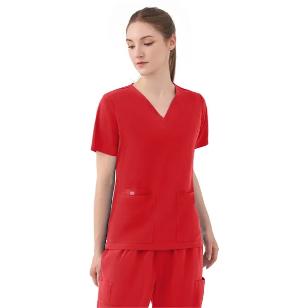 Parkley Quantum - Women's Five-Pocket AURORA V-Neck Top - Parkley Quantum - Women's Five-Pocket AURORA V-Neck Top - Image 8 of 10