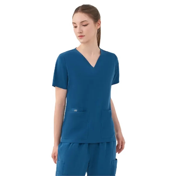 Parkley Quantum - Women's Five-Pocket AURORA V-Neck Top - Parkley Quantum - Women's Five-Pocket AURORA V-Neck Top - Image 9 of 10