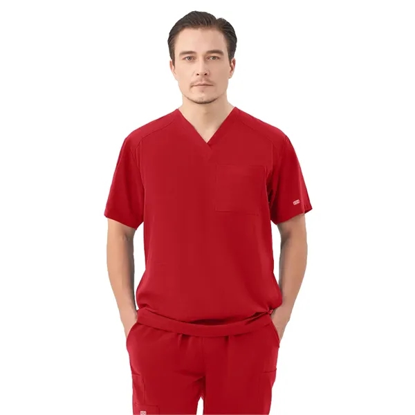 Parkley Quantum - Men's Three-Pocket RYDER V-Neck Scrub Top - Parkley Quantum - Men's Three-Pocket RYDER V-Neck Scrub Top - Image 13 of 16