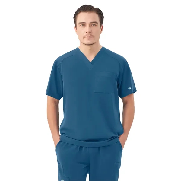 Parkley Quantum - Men's Three-Pocket RYDER V-Neck Scrub Top - Parkley Quantum - Men's Three-Pocket RYDER V-Neck Scrub Top - Image 14 of 16