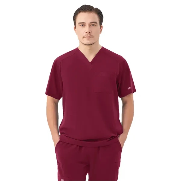 Parkley Quantum - Men's Three-Pocket RYDER V-Neck Scrub Top - Parkley Quantum - Men's Three-Pocket RYDER V-Neck Scrub Top - Image 16 of 16