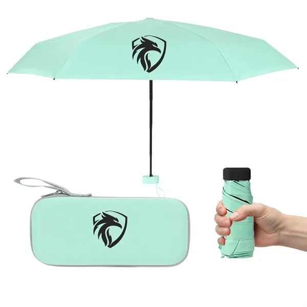 Mini Umbrella With Carrying Case - 38'' Arc 6 Panel - Mini Umbrella With Carrying Case - 38'' Arc 6 Panel - Image 2 of 3