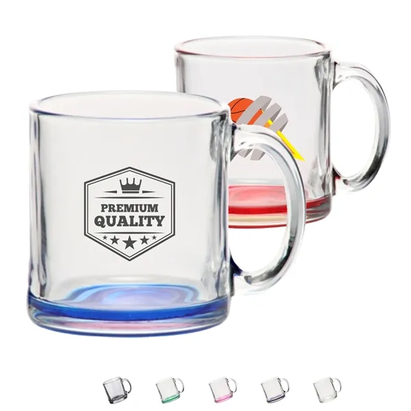 13 oz. Clear Glass Coffee Mugs w/ Custom Imprint - 13 oz. Clear Glass Coffee Mugs w/ Custom Imprint - Image 0 of 7