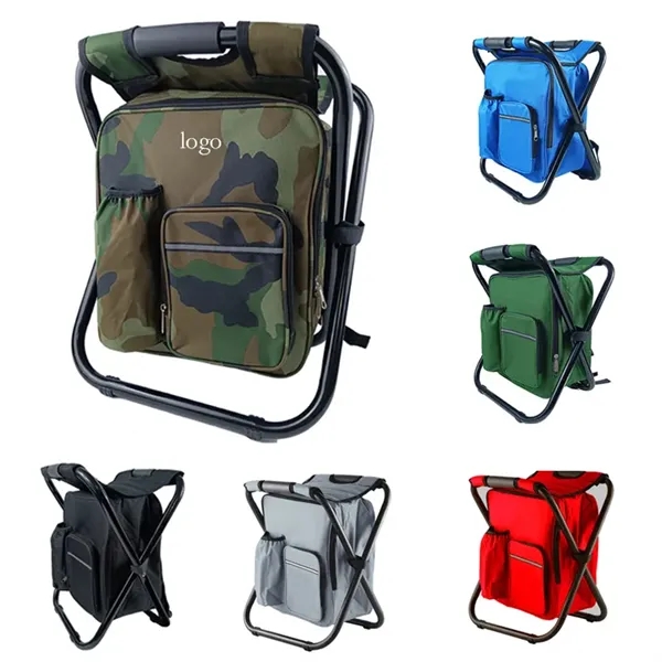 3 in 1 Portable Backpack Chair with Cooler Bag - 3 in 1 Portable Backpack Chair with Cooler Bag - Image 0 of 3